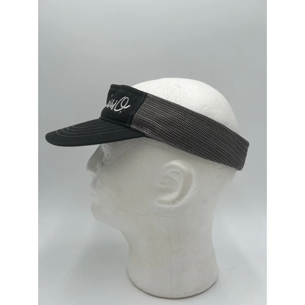 Dariy O Richardson 712 Black Adjustable Sun Visor Hat Golf Tennis OSFM